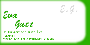eva gutt business card